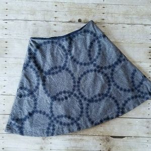 Boden navy blue knit circle skirt, size 6